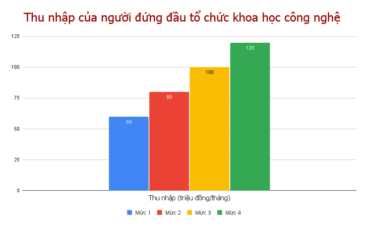 4 mức thu nhập của người đứng đầu tổ chức khoa học, công nghệ do TP.HCM thành lập - Đồ họa: TRỌNG NHÂN